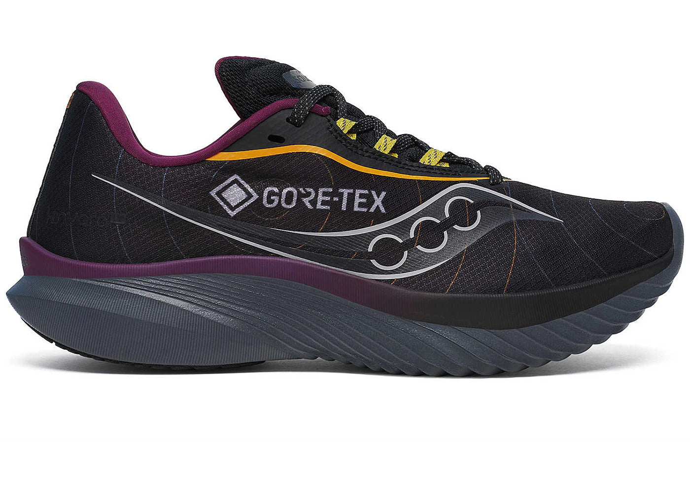 saucony kinvara 15 gore-tex black shadow (women's)