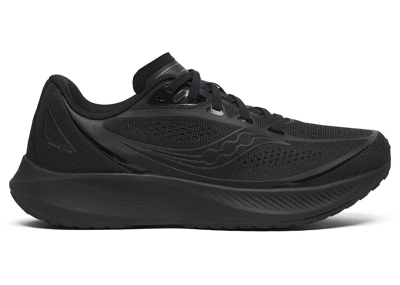 saucony mirage flow triple black (women's)