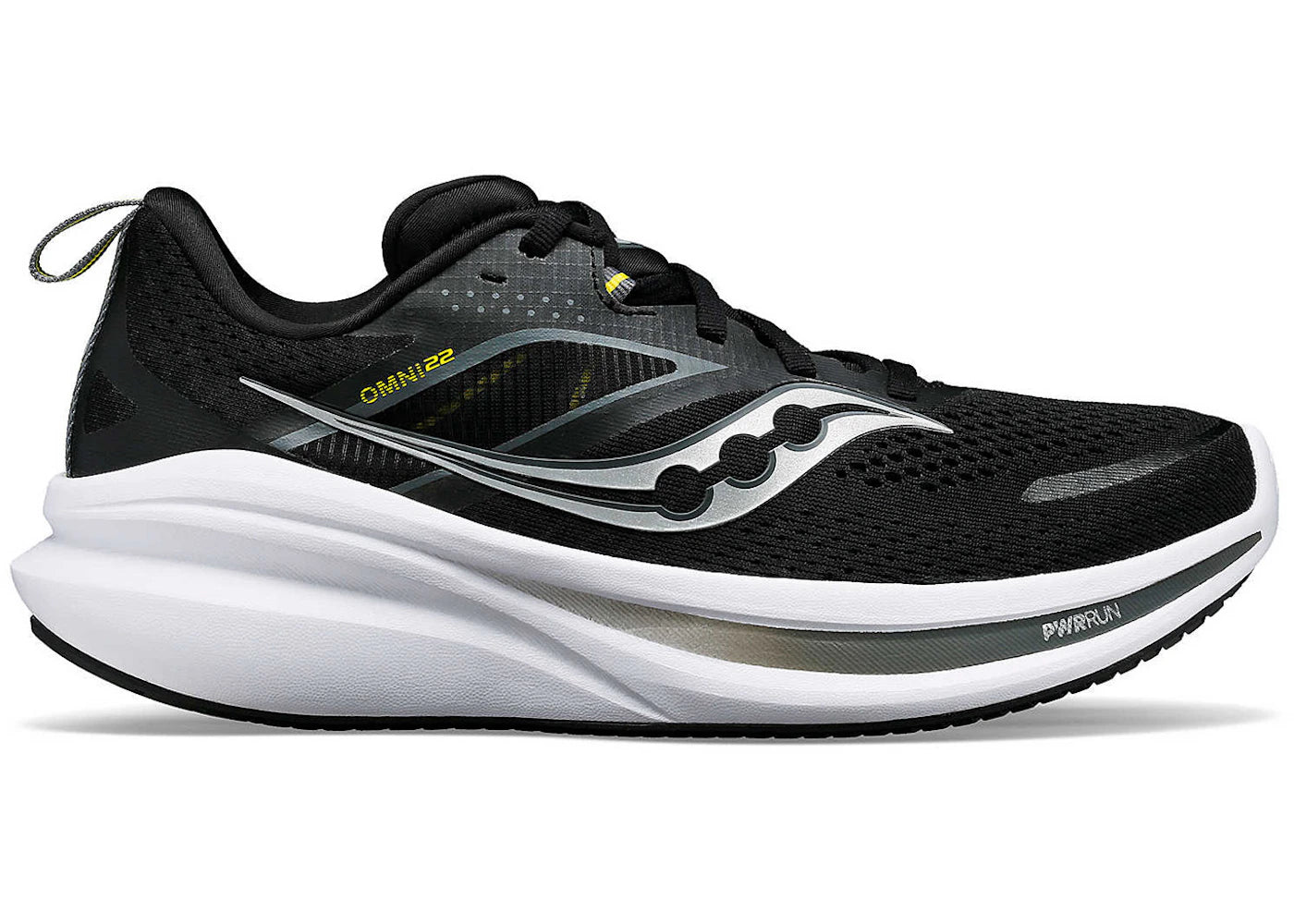 saucony omni 22 black white (women's)