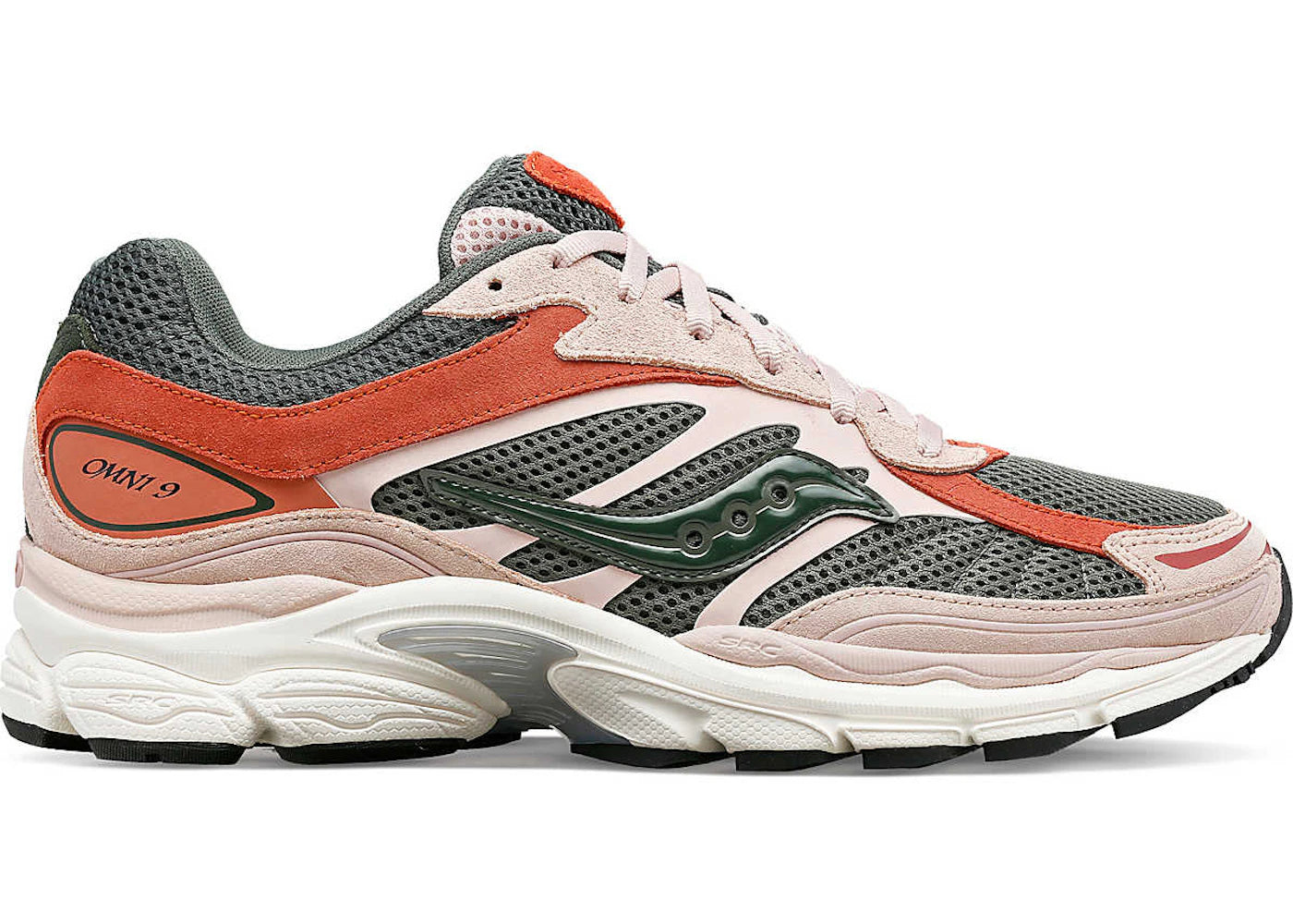 saucony progrid omni 9 premium dust pink green