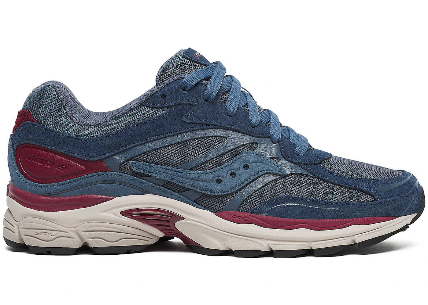 saucony progrid omni 9 premium navy burgundy