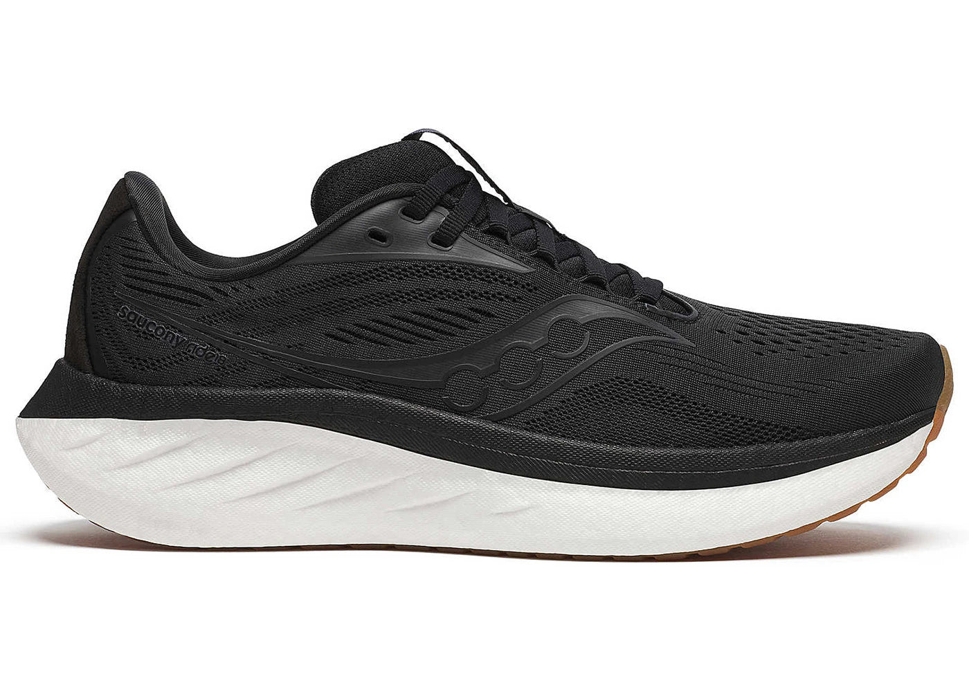 saucony ride 18 black gum (women's)
