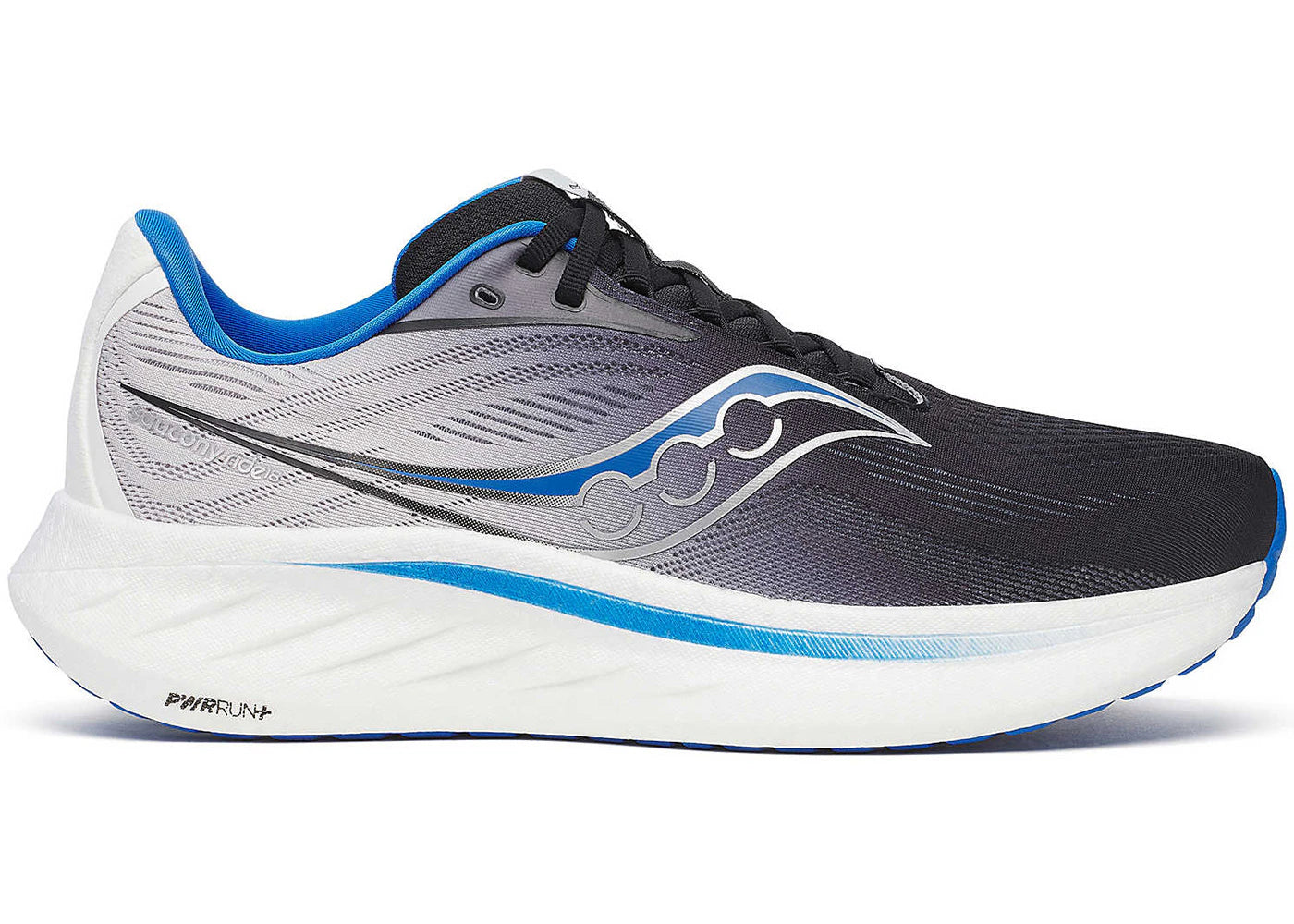 saucony ride 18 black skydiver