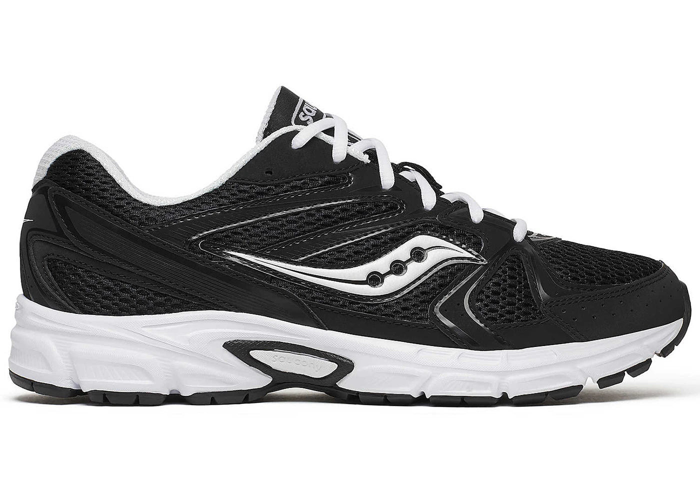 saucony ride millennium matte black white