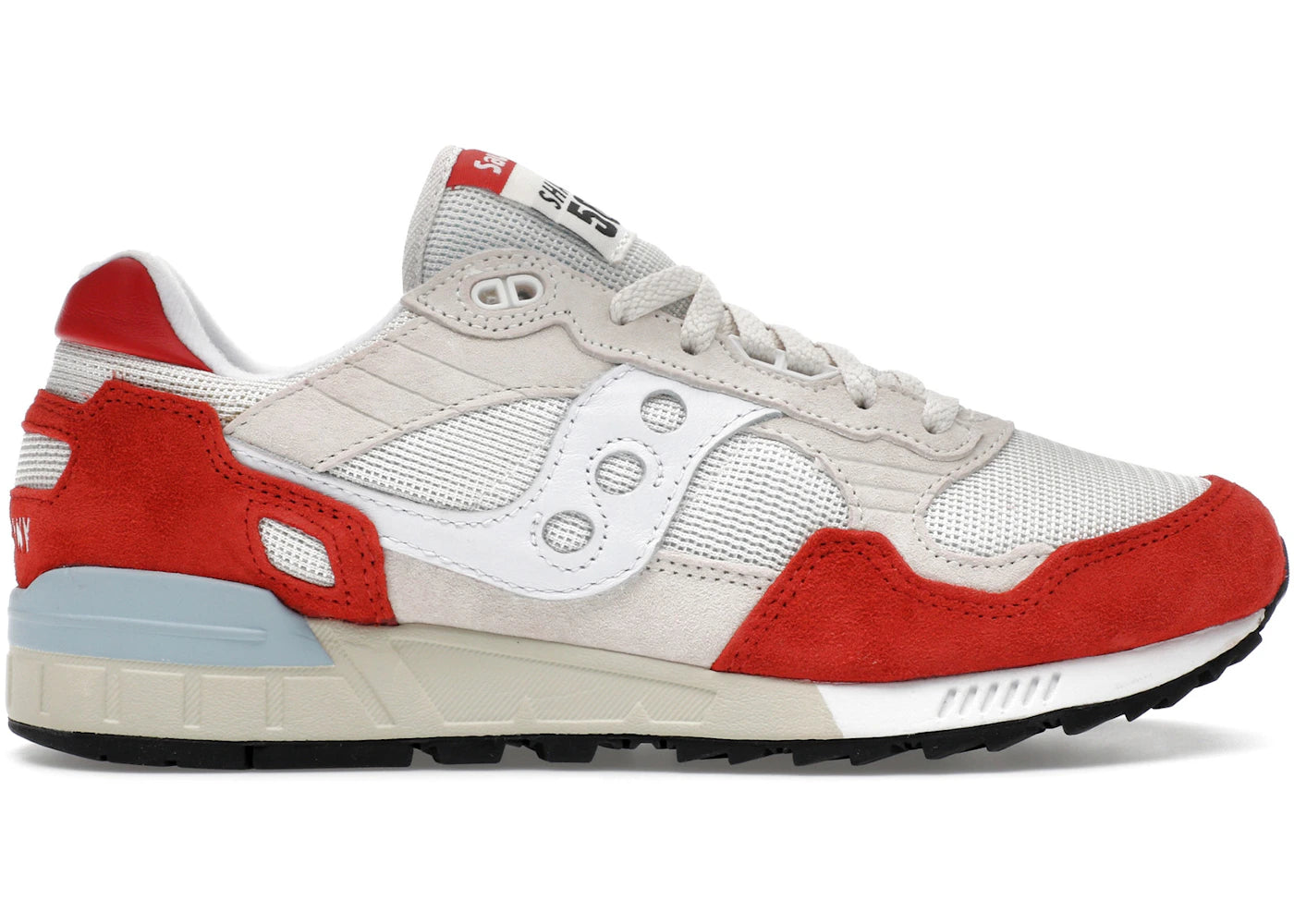 saucony shadow 5000 white cream red