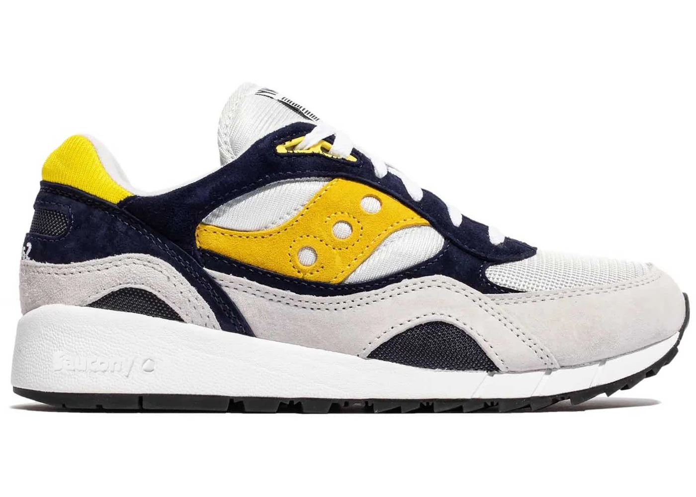 saucony shadow 6000 grey navy yellow