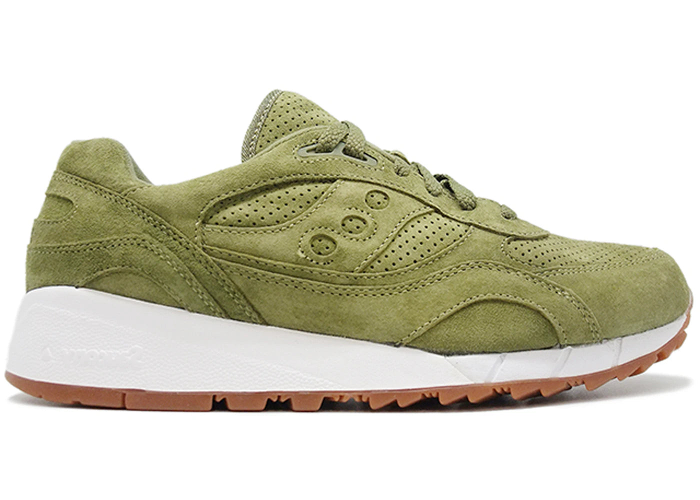 saucony shadow 6000 olive suede (packer shoes)