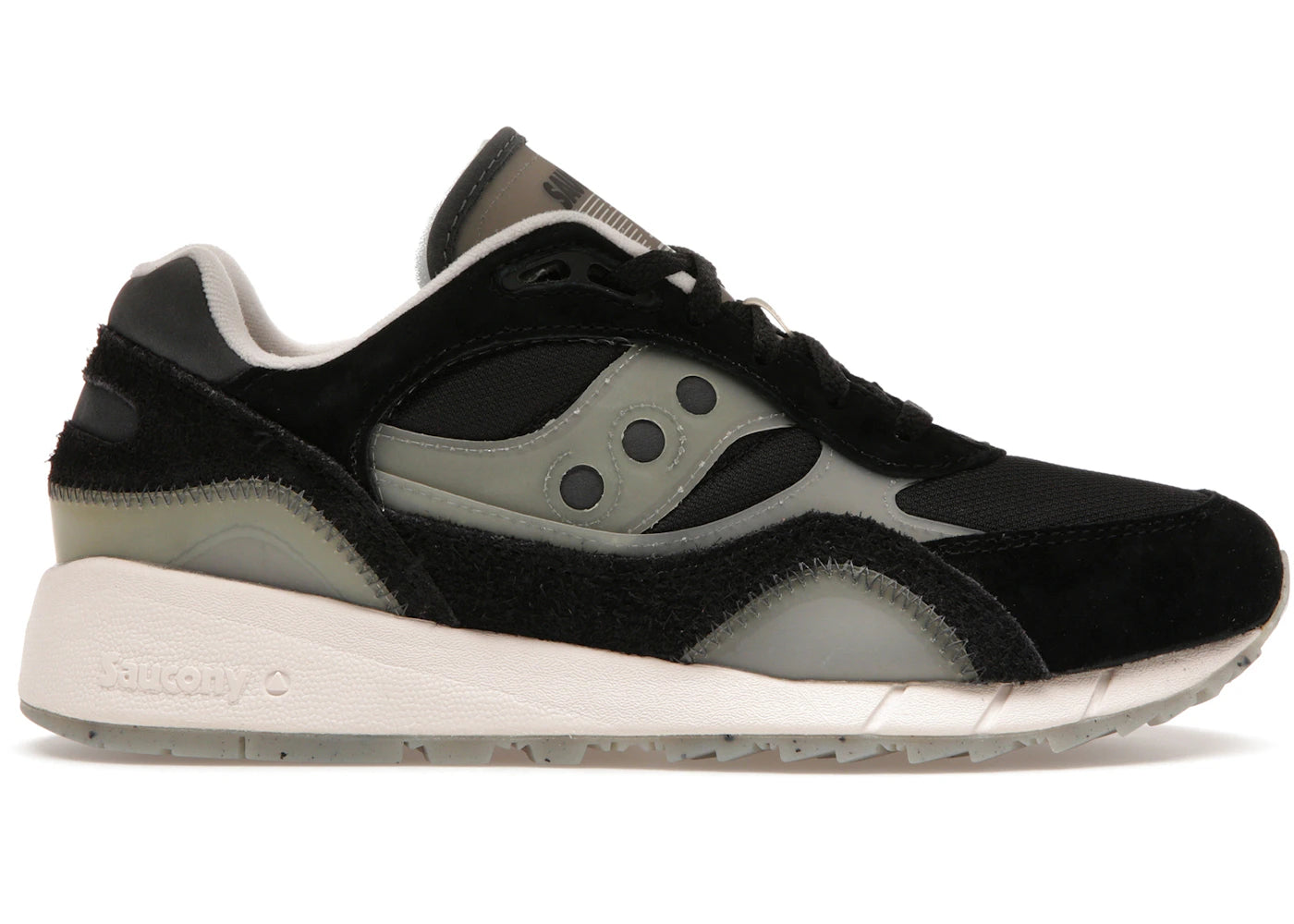 saucony shadow 6000 transparent black grey