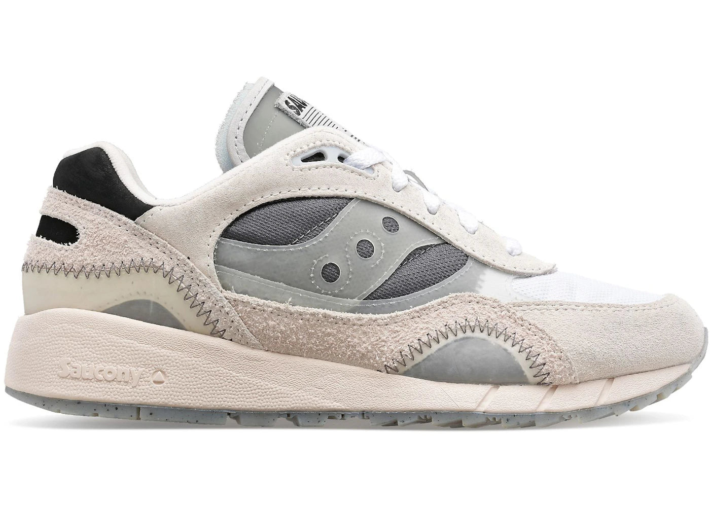Saucony Shadow 6000 Transparent White Dark Grey