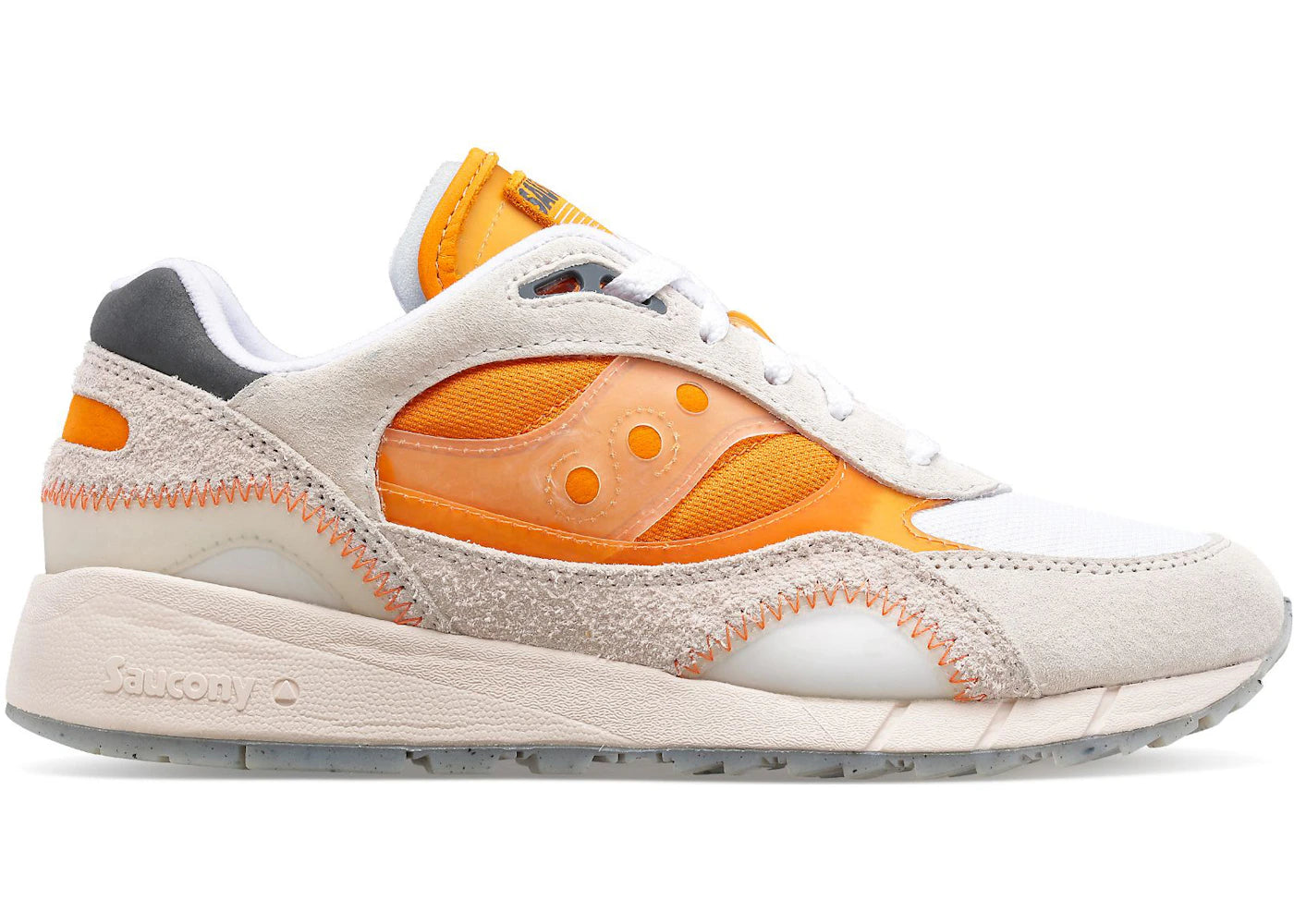 saucony shadow 6000 transparent white orange