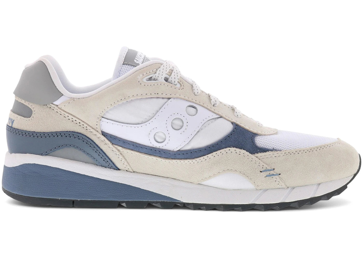 saucony shadow 6000 white grey navy