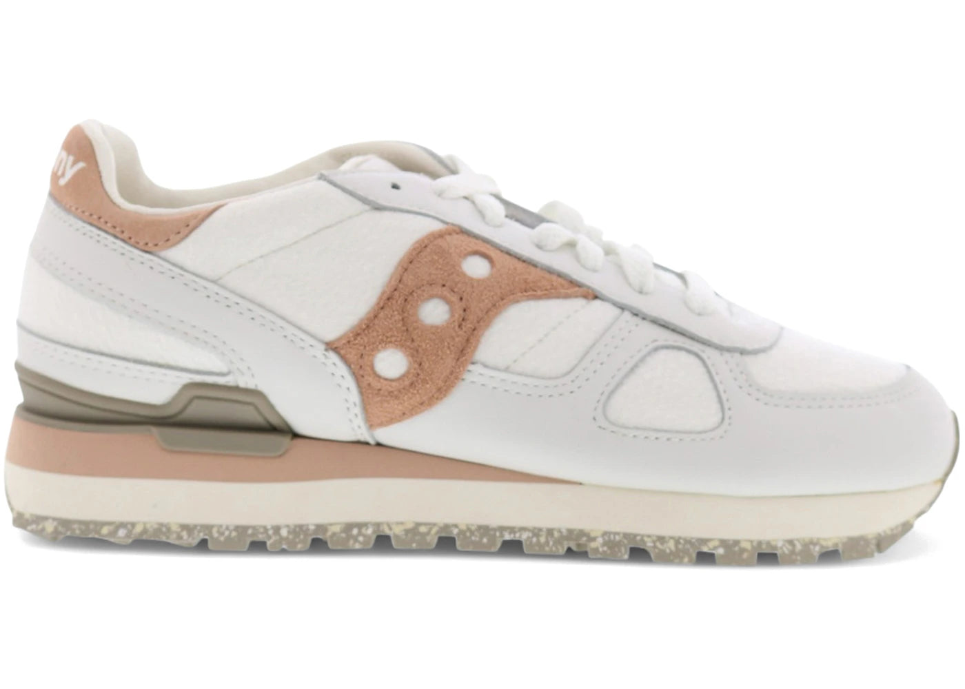 saucony shadow original white tan (women's)