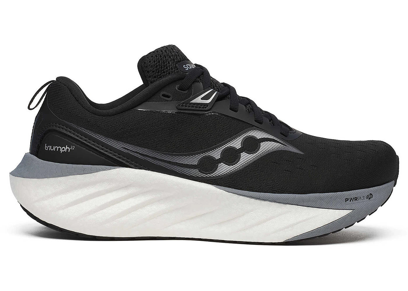 saucony triumph 22 black white (women's)