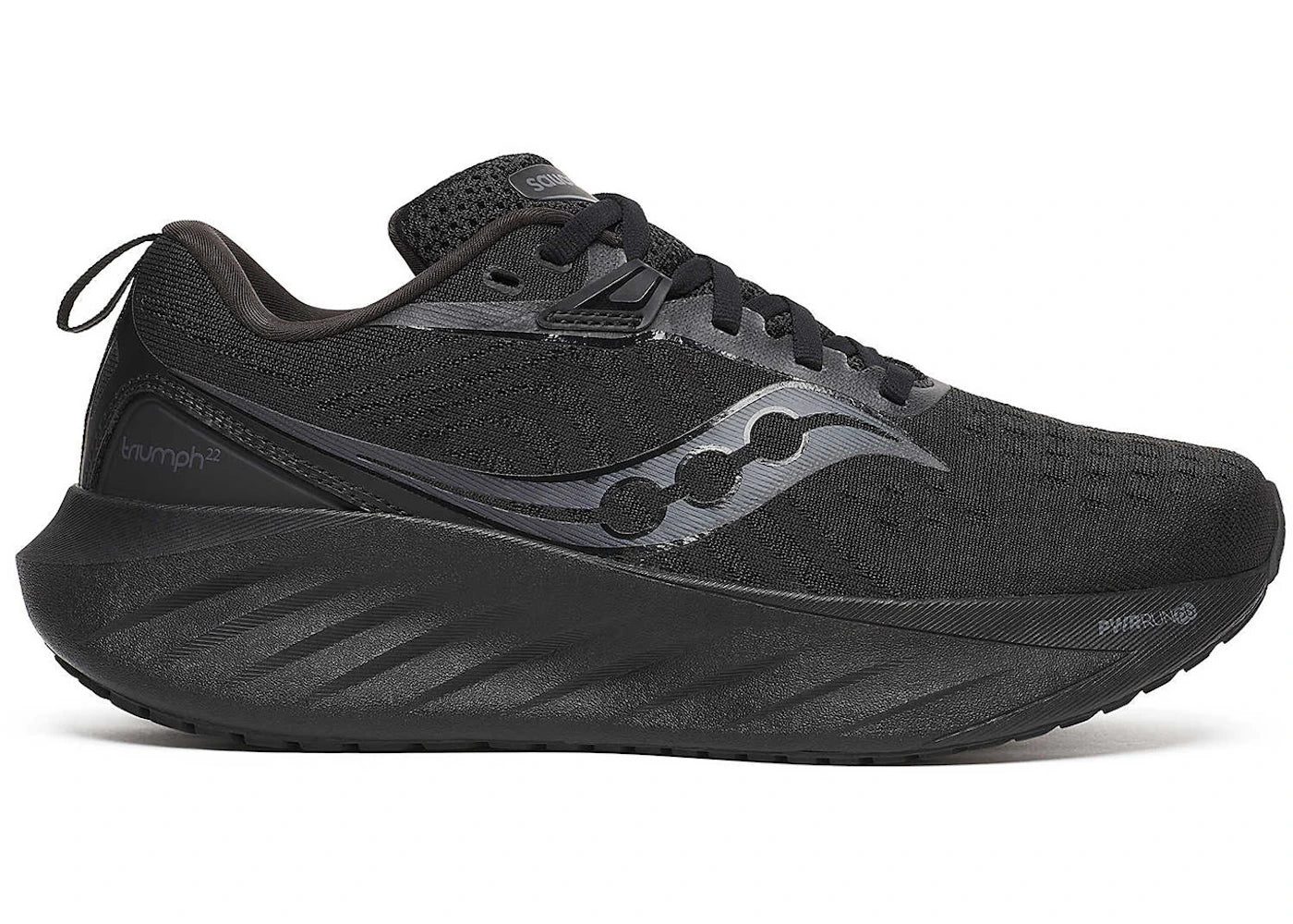 saucony triumph 22 triple black (women's)