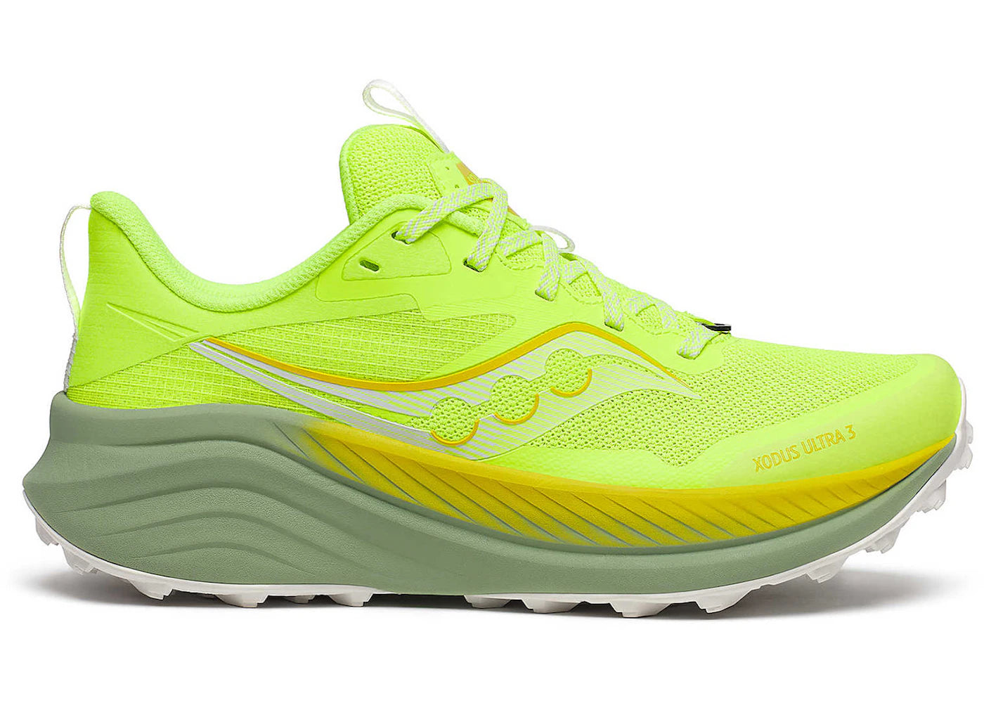 saucony xodus ultra 3 citron sage (women's)