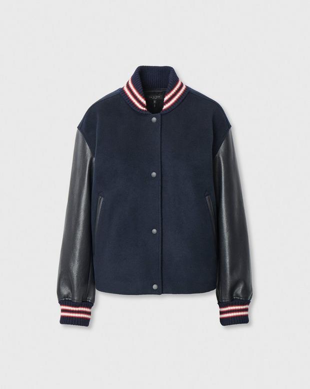 Rag & Bone Scarlet Varsity Jacket