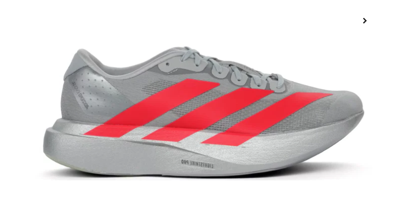 adidas Adizero Evo SL Silver Metallic Lucid Red