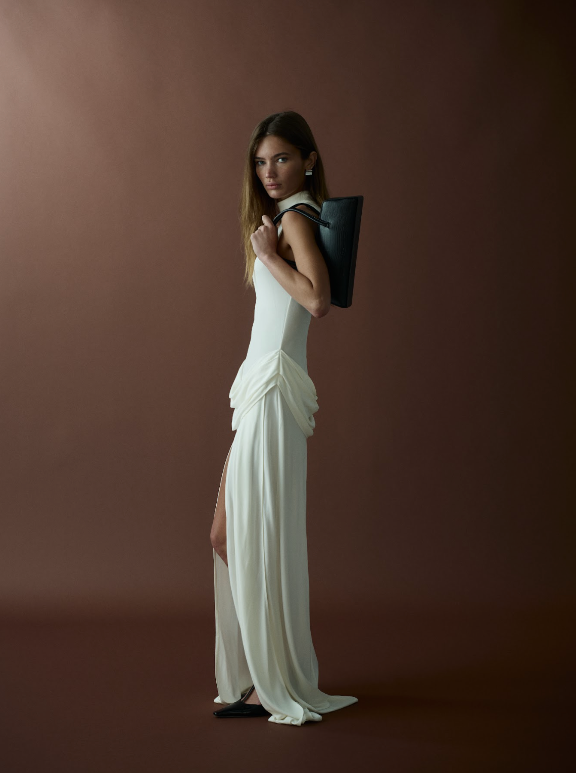 Freja Mercer Bag Black Lizard