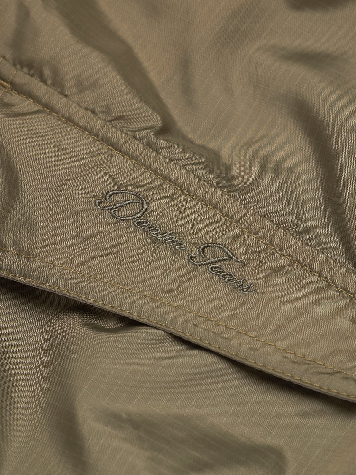 Denim Tears Script Windbreaker Olive