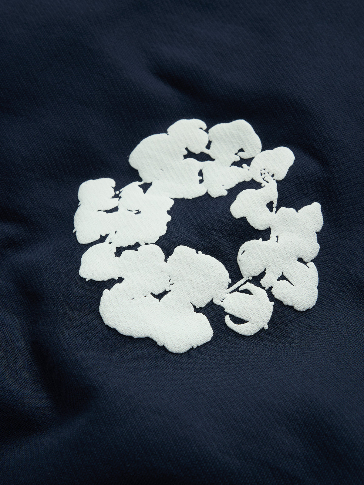 Denim Tears Cotton Wreath Hoodie Navy