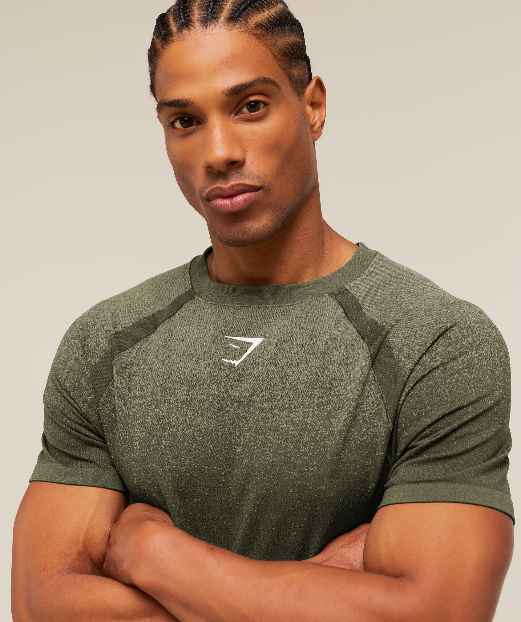 Gymshark Shadow Seamless T Shirt Core Olive