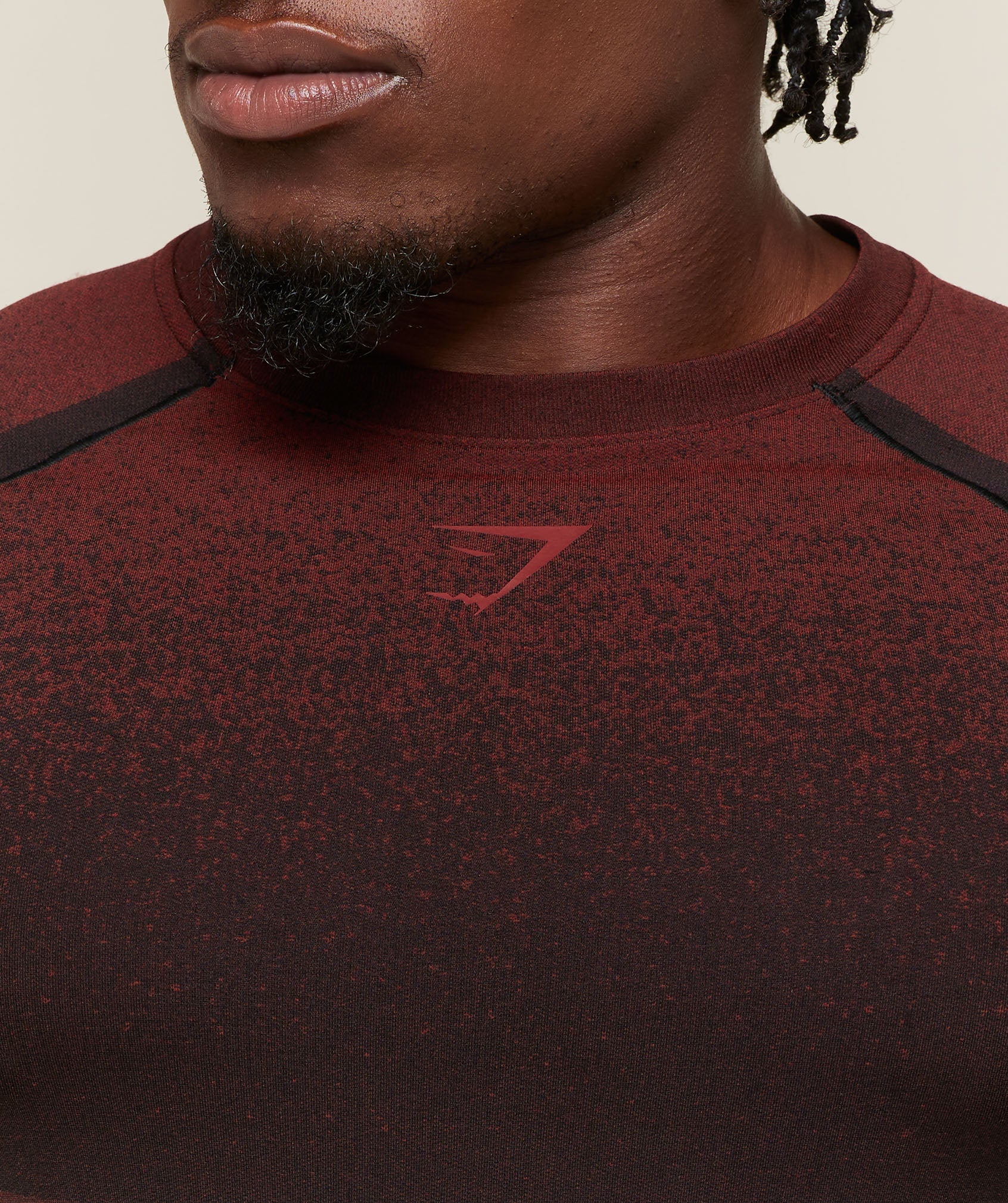 Gymshark Shadow Seamless T Shirt Sets Red