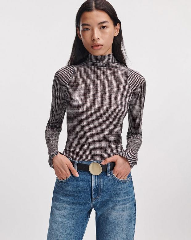 Rag & Bone Shaw Jersey Turtleneck