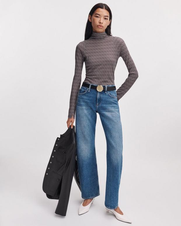 Rag & Bone Shaw Jersey Turtleneck