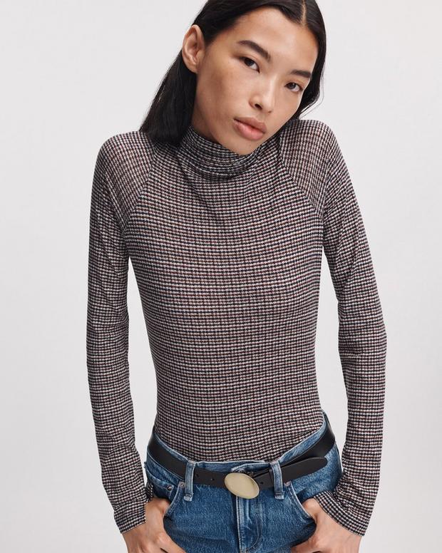 Rag & Bone Shaw Jersey Turtleneck