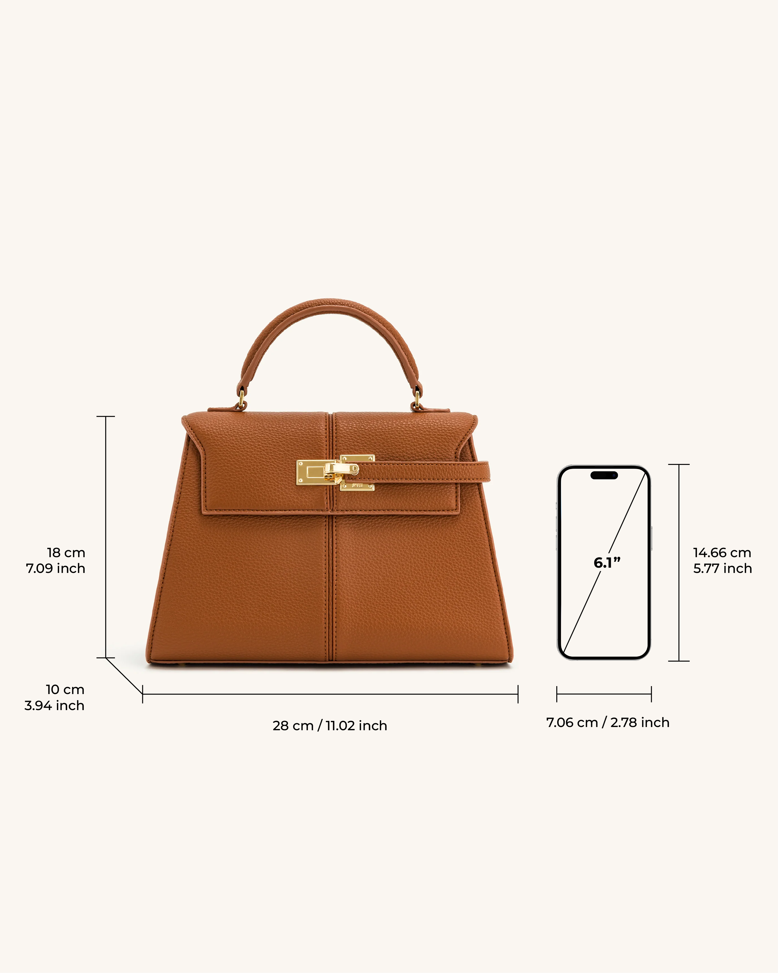 Jw Pei Elise Large Top Handle Bag Brown