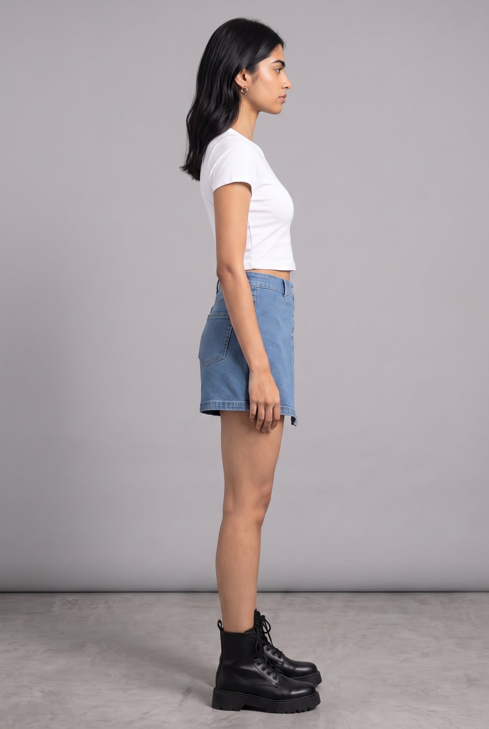 BLUE DENIM WOMEN'S SKORT