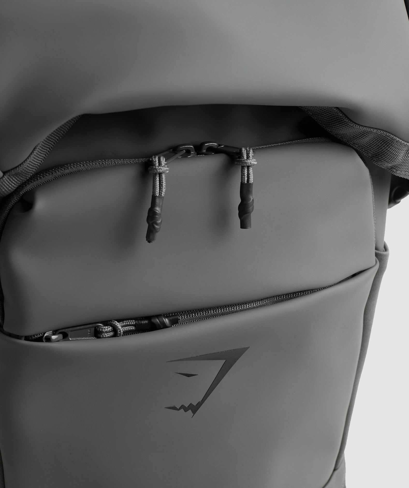 Women's Gymshark Sleek Backpack Roll Top Graphite Grey