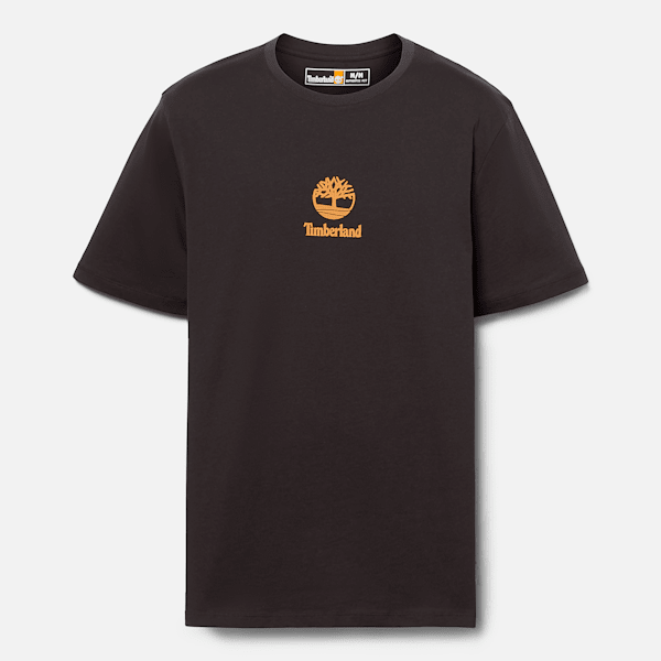 Timberland Small Logo Print Short Sleeve T-Shirt Black