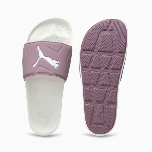 Softridepro Leadpuff Women'S Slides Warm White-Elderberry-Raisin