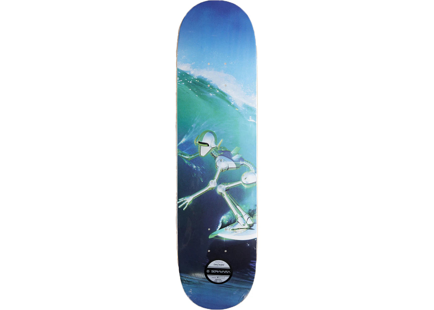 Hajime Sorayama X Lane Crawford Wave Skateboard Deck Blue