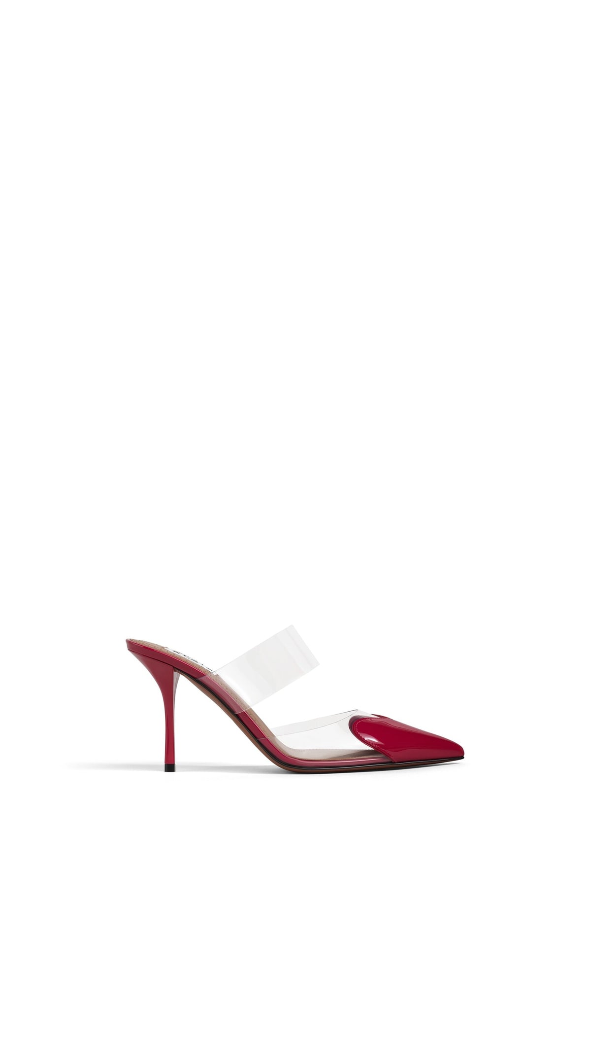 Alaïa Le Cœur Mules In Patent Leather