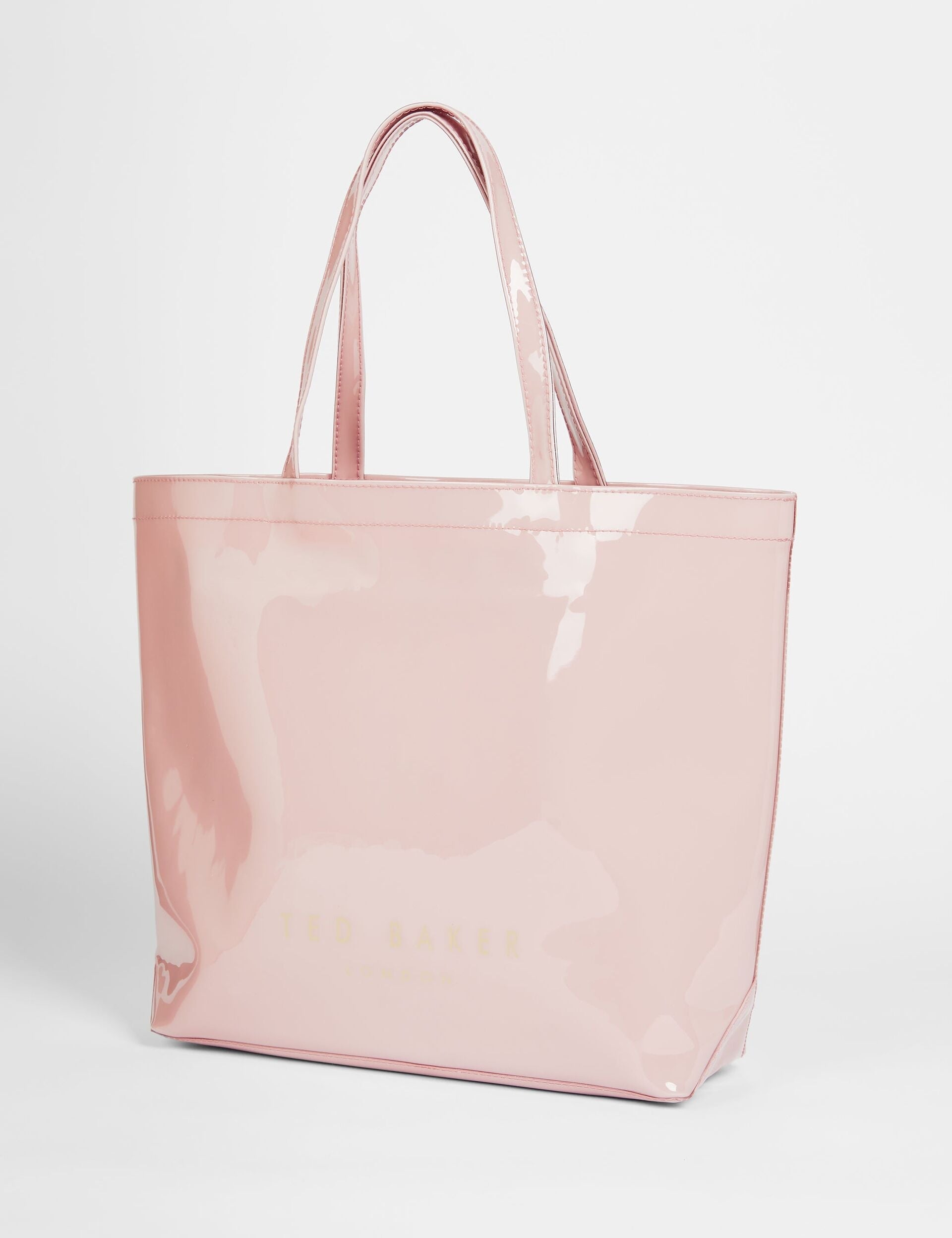 Ted Baker Nicon Pink Knot Bow Vinyl Icon Tote Bag Women's