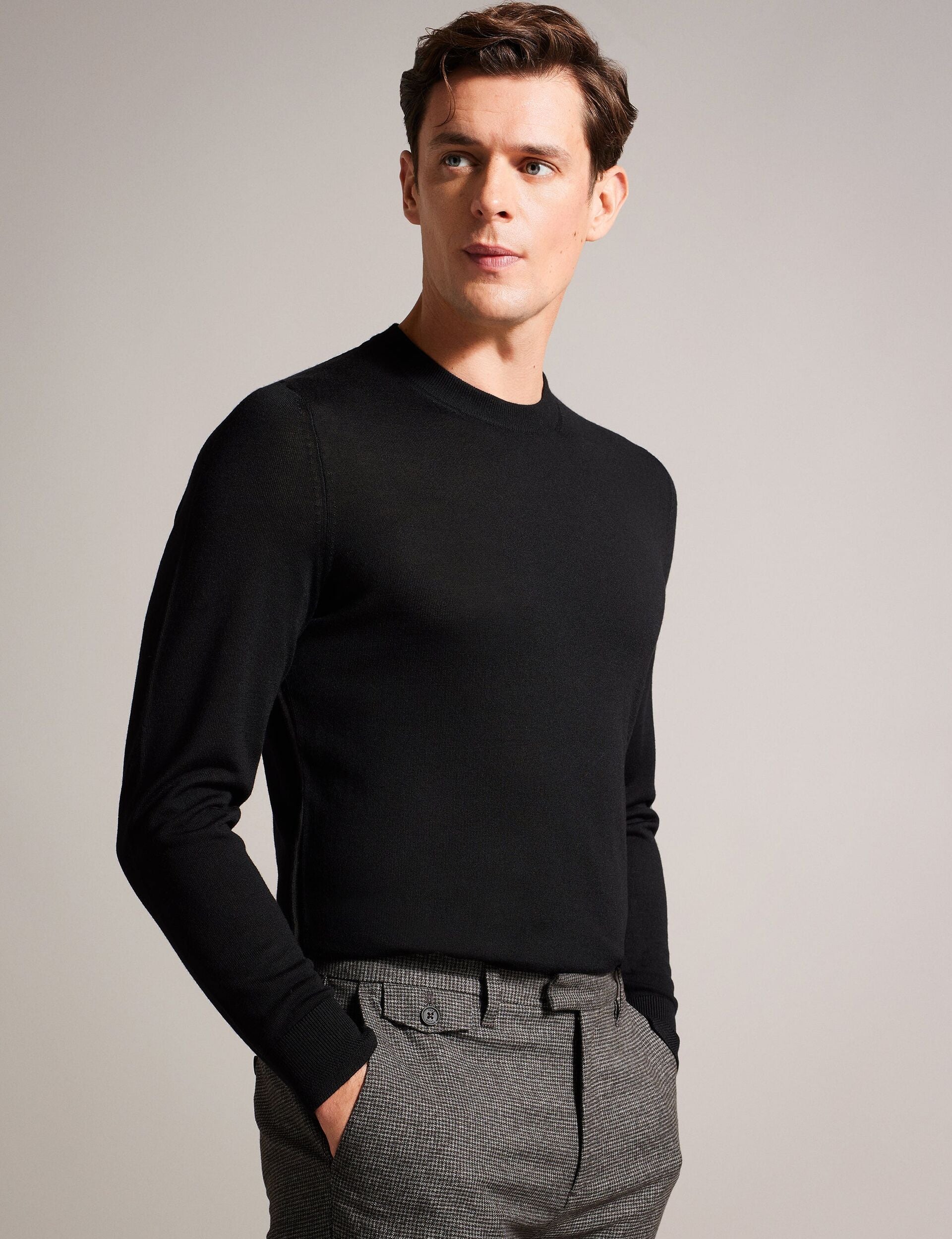 Ted Baker Carnby Pure Wool Crew Neck Jumper