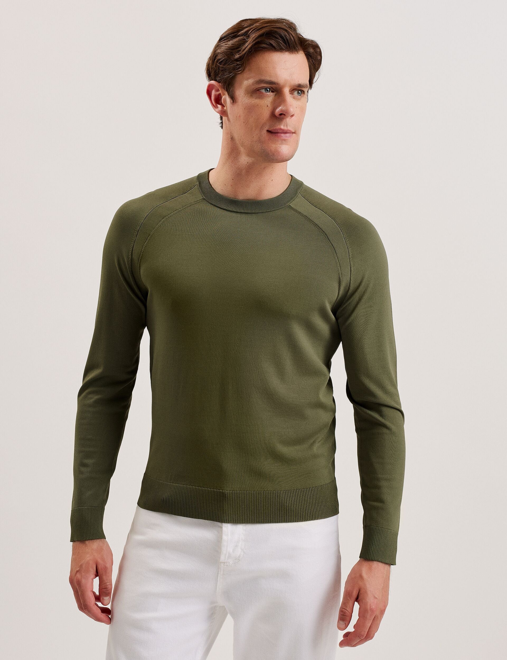 Ted Baker Maywo Saddle Shoulder Crew Neck Jumper