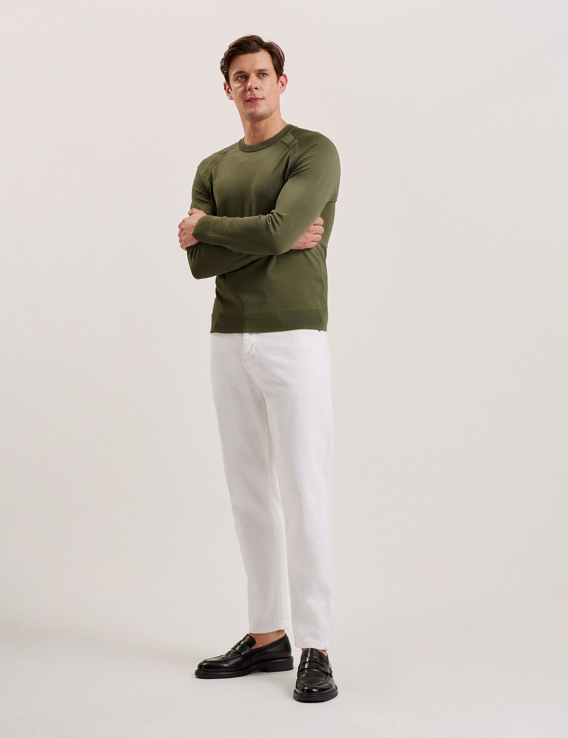 Ted Baker Maywo Saddle Shoulder Crew Neck Jumper