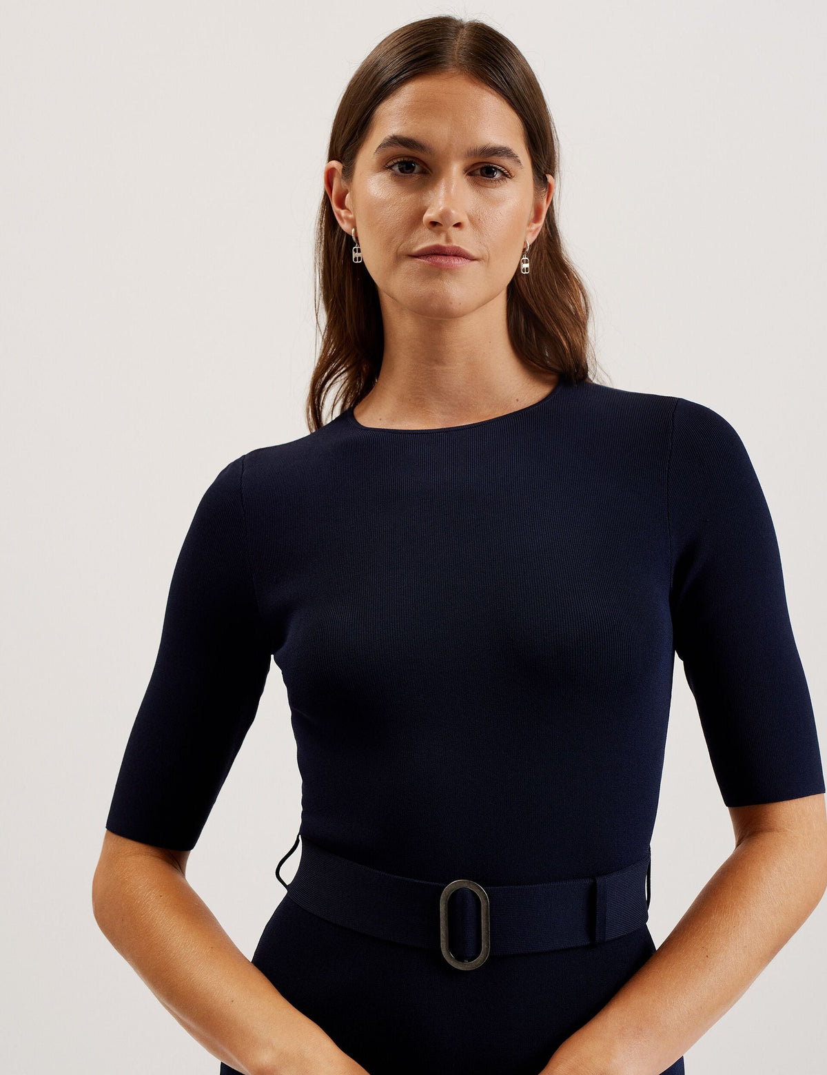 Ted Baker Samalee Flippy Hem Knitted Midi Dress Women's
