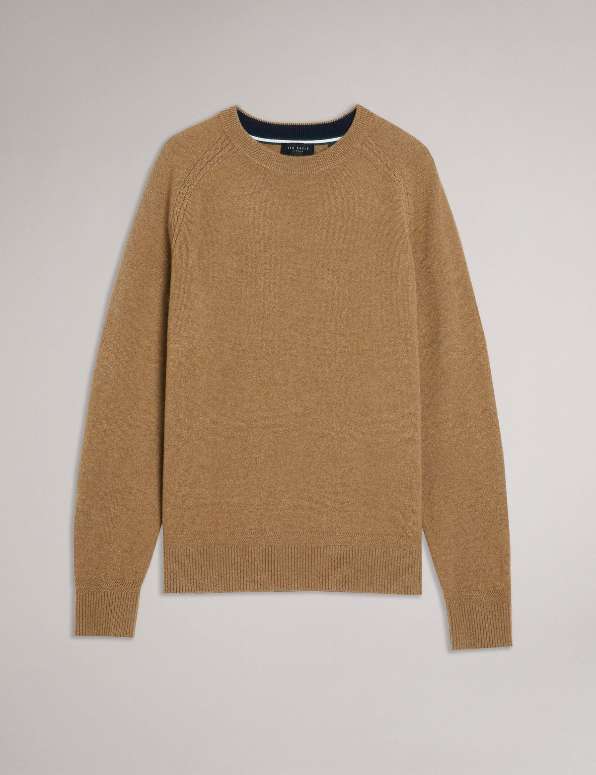 Ted Baker Glant Cashmere Cable Detail Crew Neck Jumper