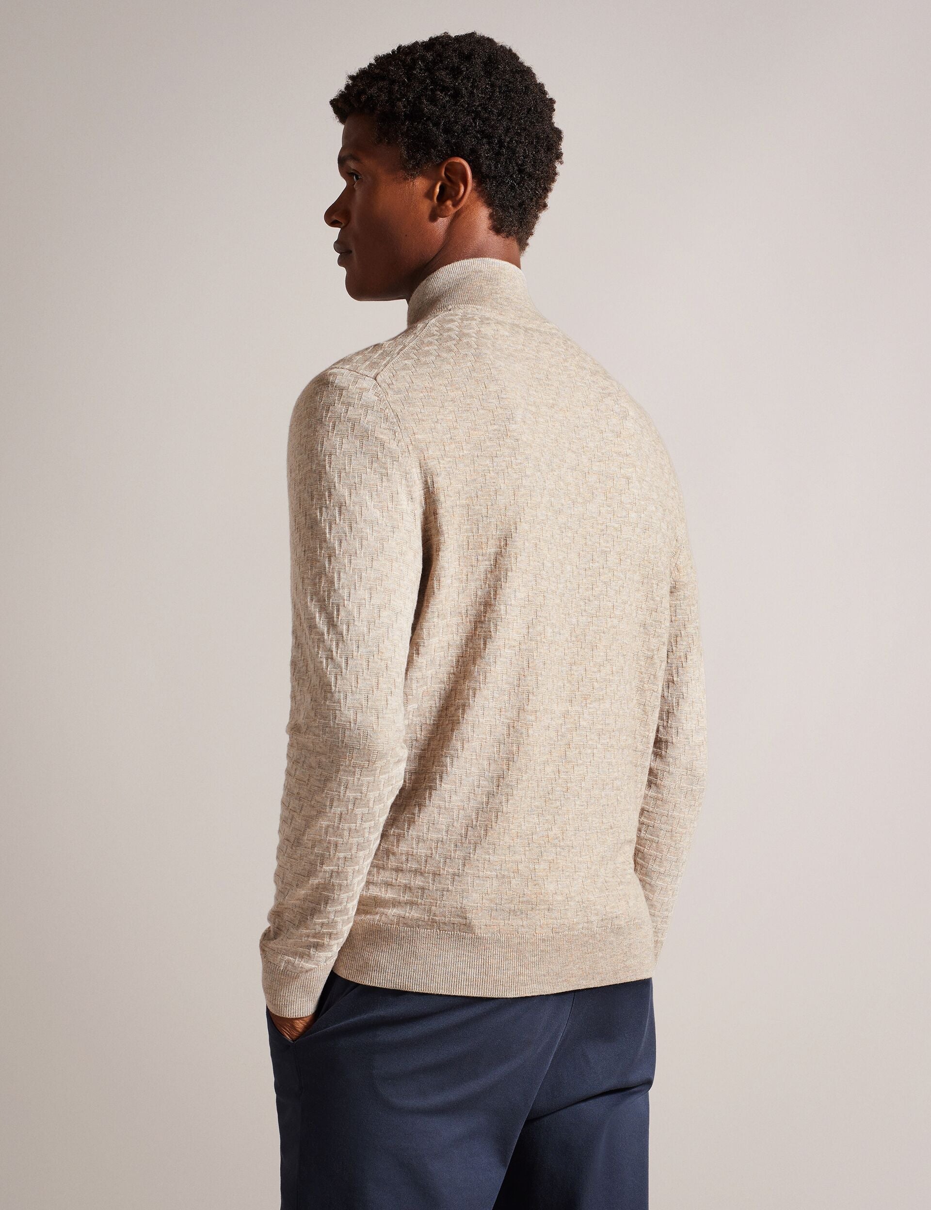 Ted Baker Kurnle T Knit Half Zip Funnel Neck Jumper