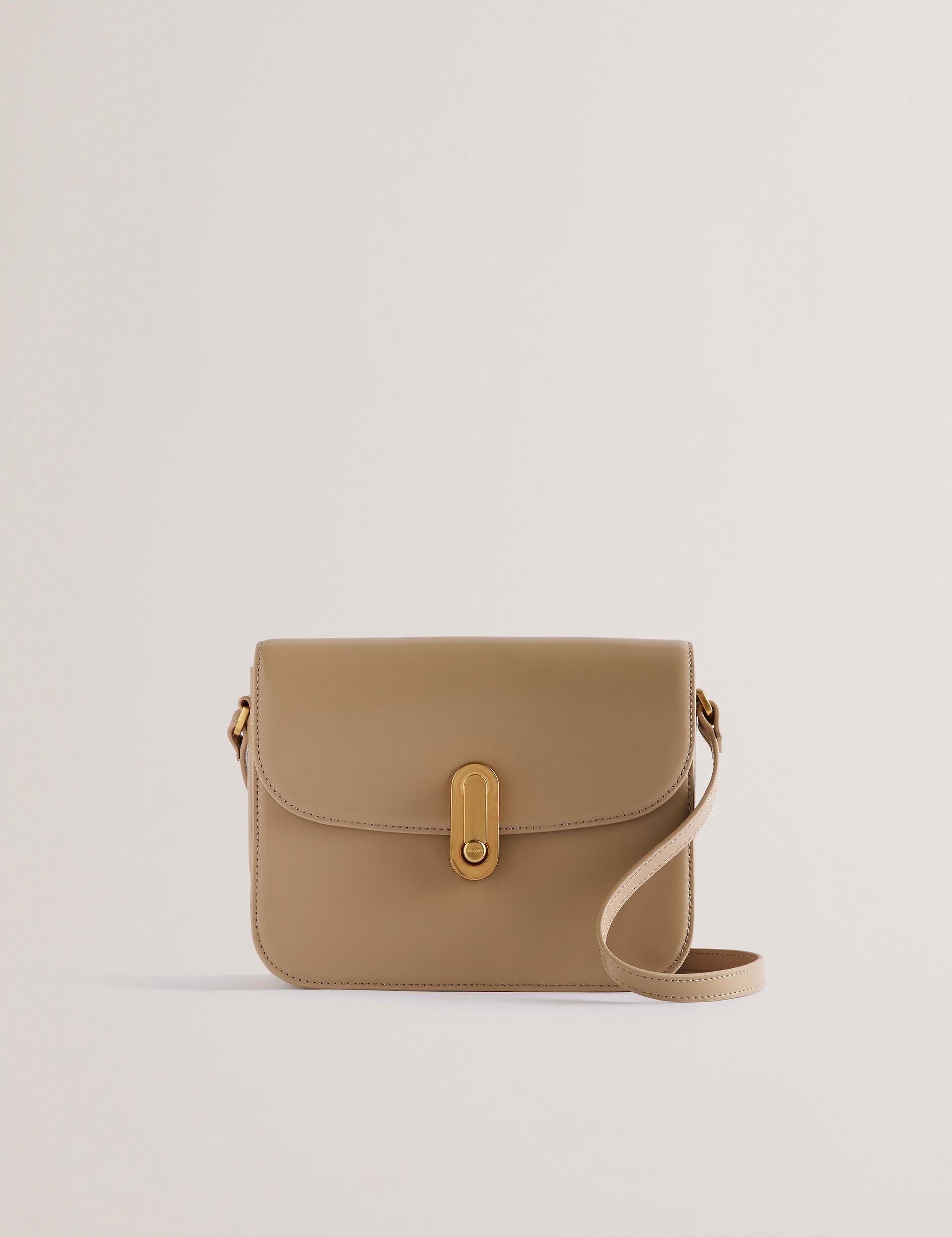 Ted Baker Kkayli Polished Leather Crossbody Satchel Bag Women's