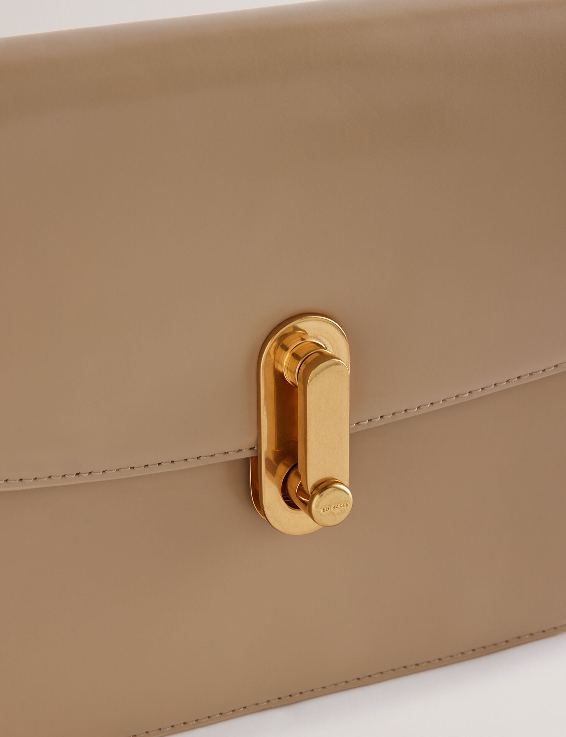 Ted Baker Kkayli Polished Leather Crossbody Satchel Bag Women's