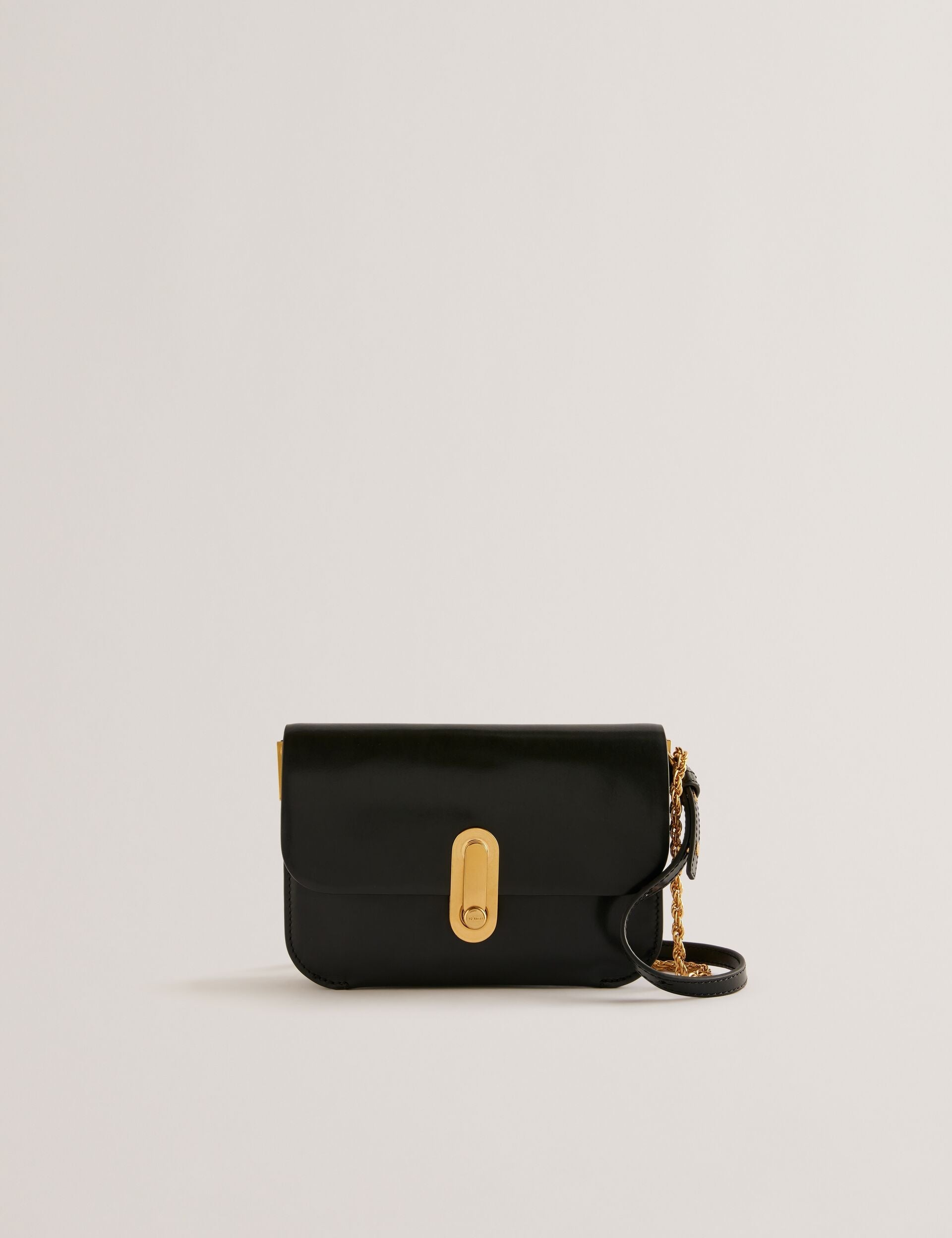 Ted Baker Kkaysa Leather Twist Lock Small Crossbody Bag Women's
