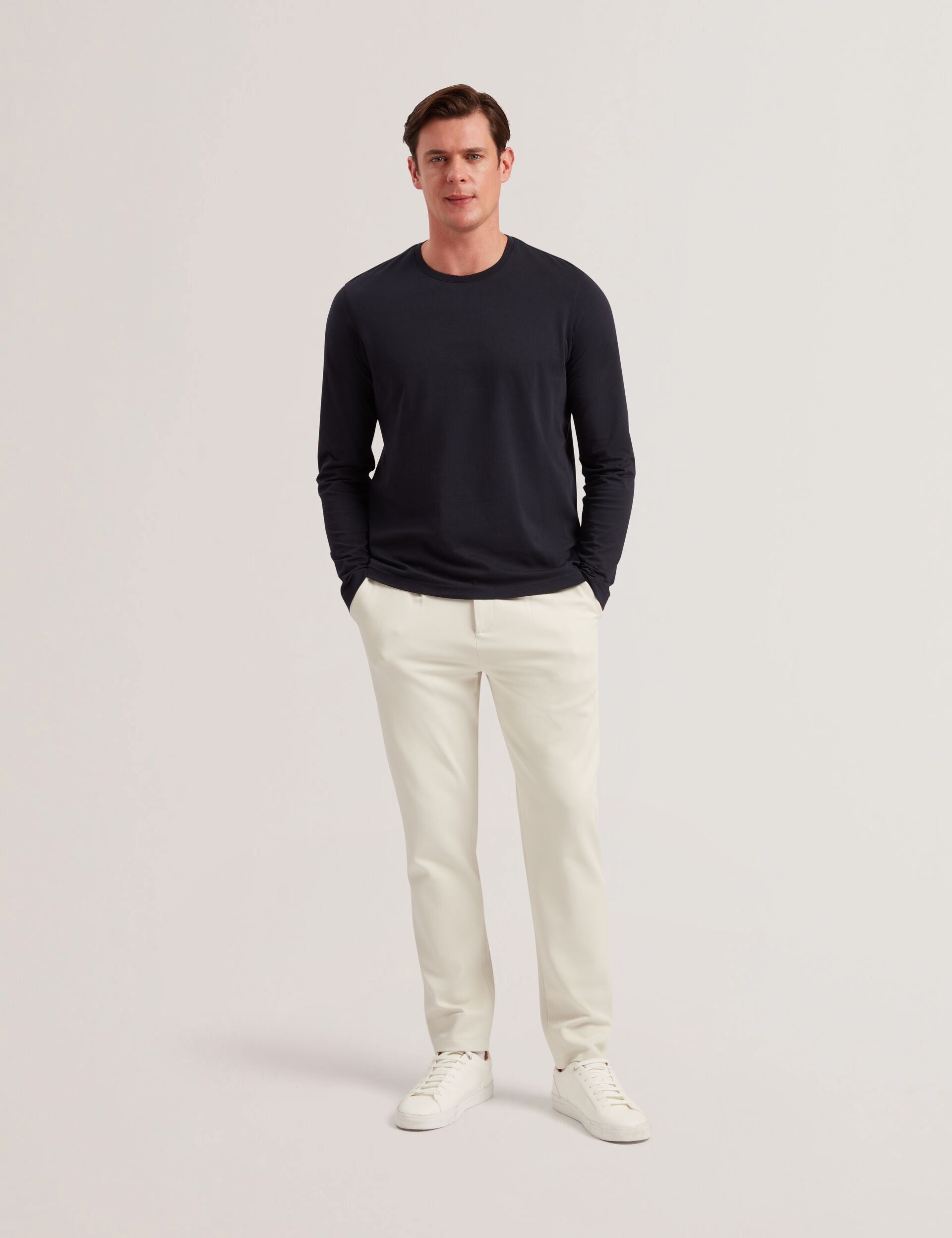 Ted Baker Bexli Regular Fit Long Sleeve Cotton Tshirt