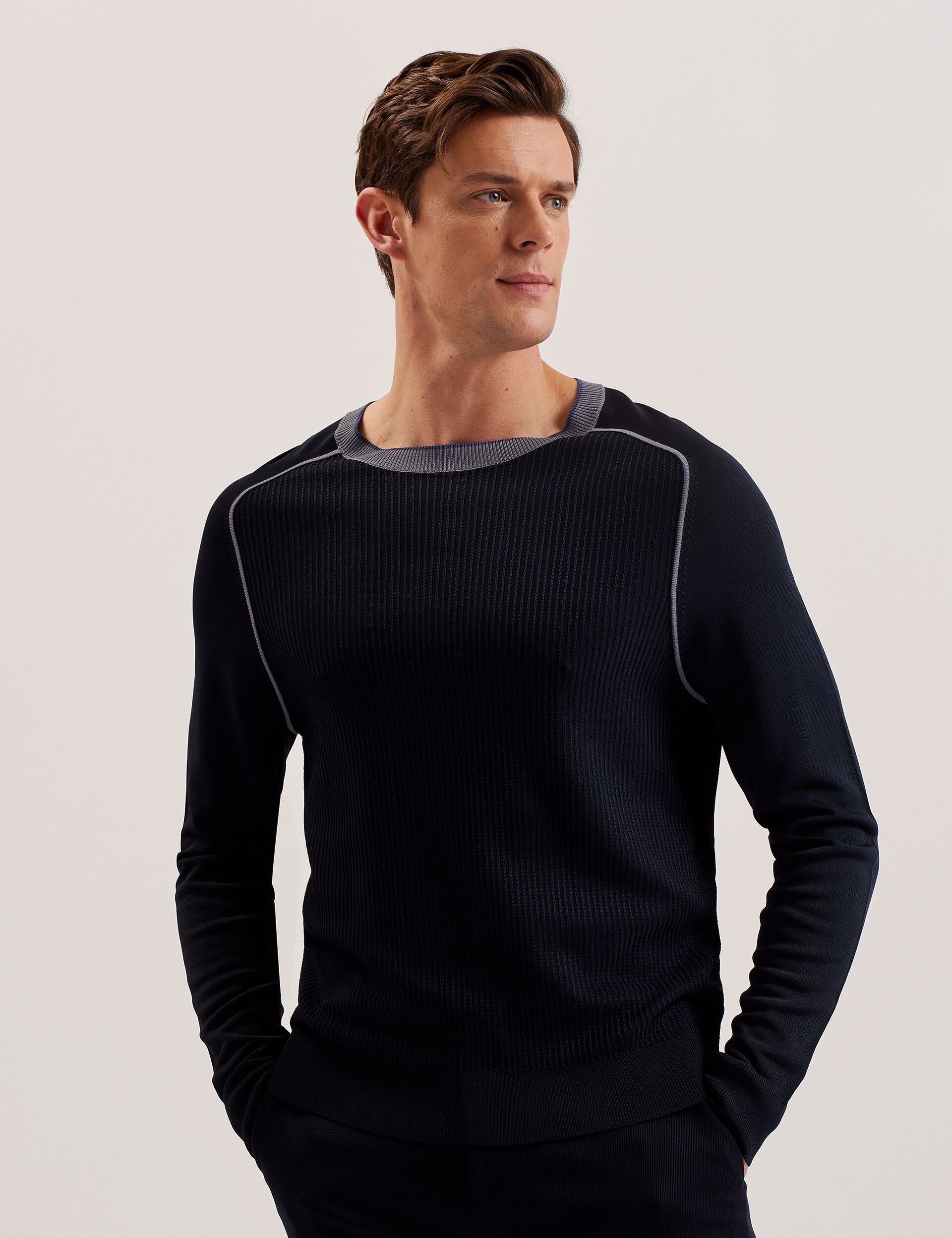 Ted Baker Torez Long Sleeve Textured Knit Top