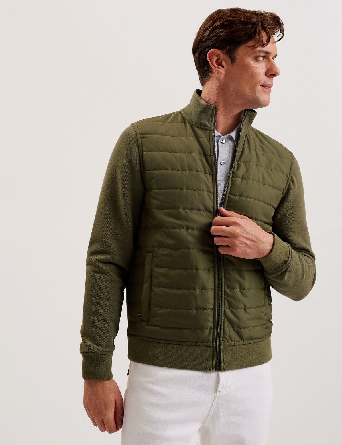 Ted Baker Entil Long Sleeve Quilted Zipup Gilet