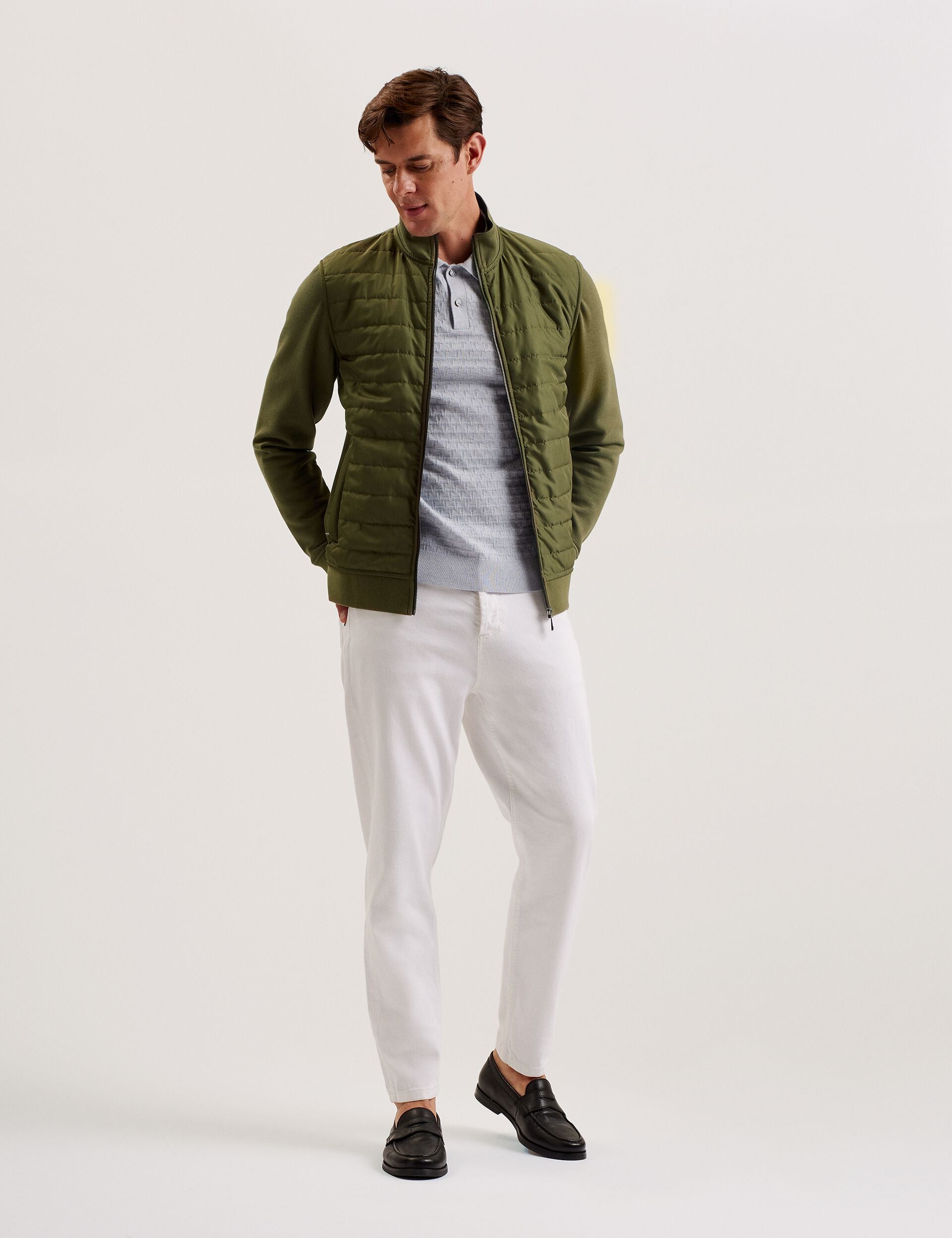 Ted Baker Entil Long Sleeve Quilted Zipup Gilet